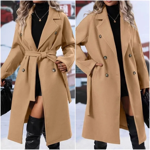 Classic Double Breasted Jacket Coat